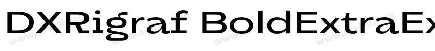 DXRigraf BoldExtraEx字体转换